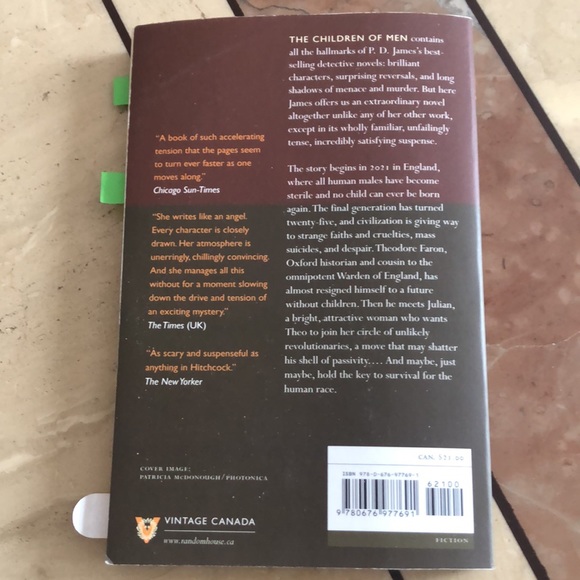 2 books - “Silk” by Alessandro Baricco & “The Children of Men” by P.D. James - Picture 5 of 7